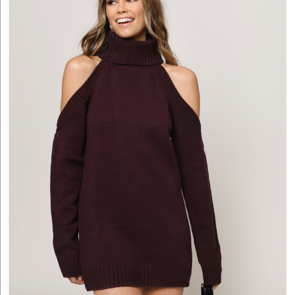 Maroon Sweater Dress